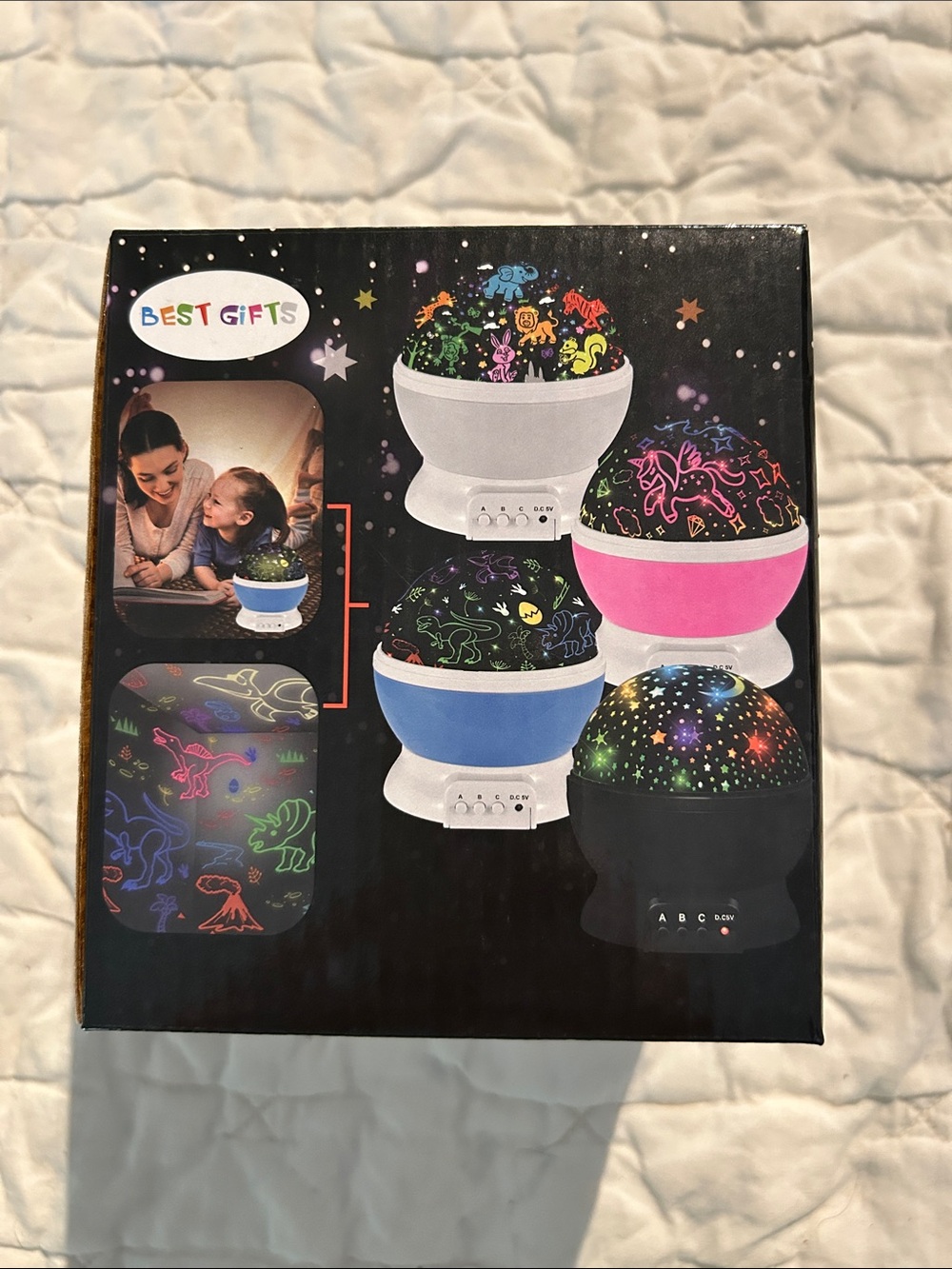 Pink and Blue Star Projector Night Light